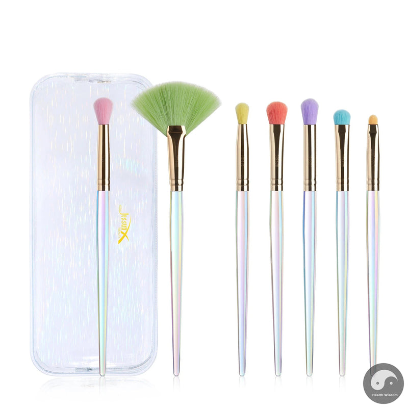 Perfect Makeup Brushes Set 7PCS Brushes Eyeshadow Concealer Blending Contour Eye Brush Synthetic Hair with Cosmetic bag-Health Wisdom™