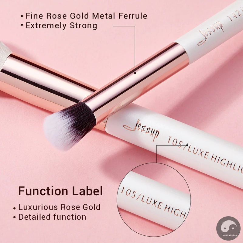 Perfect Makeup Brushes Set 8pcs Make up brush Natural-synthetic Powder Foundation Highlighter Concealer Eyeshadow Wing Liner-Health Wisdom™