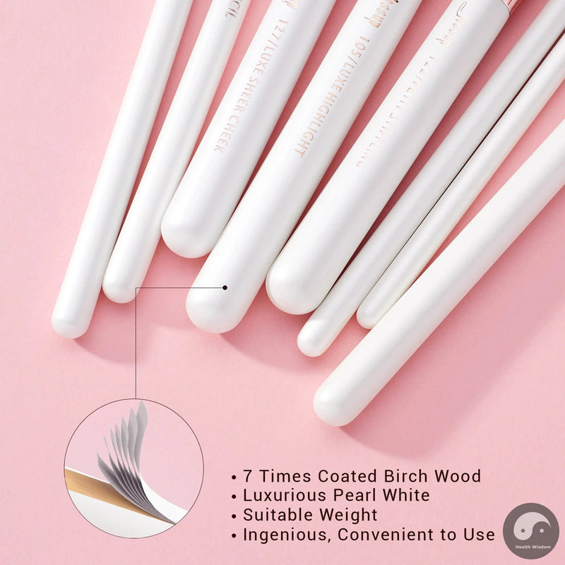 Perfect Makeup Brushes Set 8pcs Make up brush Natural-synthetic Powder Foundation Highlighter Concealer Eyeshadow Wing Liner-Health Wisdom™