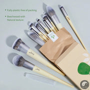 Perfect Makeup Brushes Set Eco-Friendly Premium Synthetic Foundation Powder Angled Concealer Blending Eyeshadow Duo Eyebrow T327-Health Wisdom™
