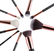 Perfect Makeup Brushes set 10pcs professional Make up Brush Foundation Powder Buffer Cheek Shader Pearl White/ Rose Gold Cosmetic-Health Wisdom™