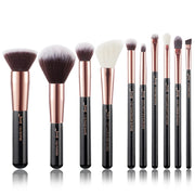 Perfect Makeup Brushes set 10pcs professional Make up Brush Foundation Powder Buffer Cheek Shader Pearl White/ Rose Gold Cosmetic-Health Wisdom™
