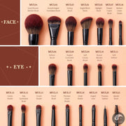 Perfect Makeup Brushes set,3-21pcs Premium Synthetic Big Powder Brush Foundation Concealer Eyeshadow Eyeliner Spoolie Wooden T271-Health Wisdom™