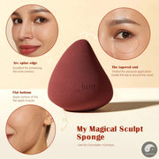 Perfect Makeup Sponges Set, 3pcs Make up Sponges Beauty Foundation Sponge Makeup Blender Wet&Dry Concealer Sponge, SP013-Health Wisdom™