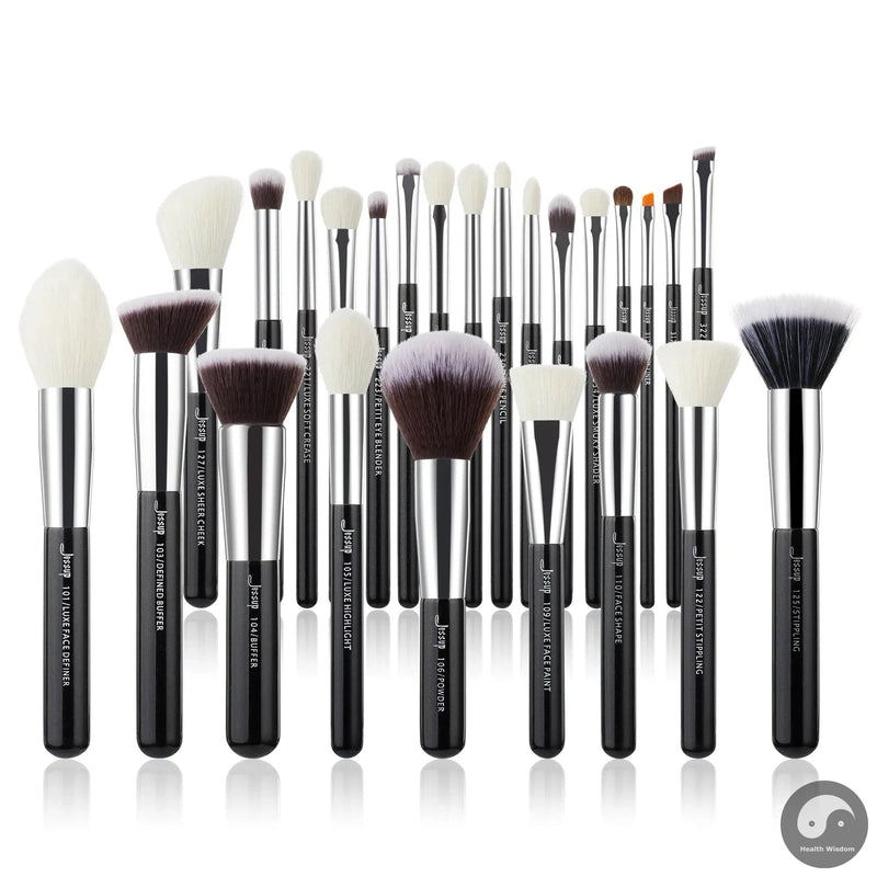 Perfect Makeup brushes 6- 25pcs Make up Brush set Professional Natural Synthetic Foundation Powder Contour Blending Eyeshadow-Health Wisdom™