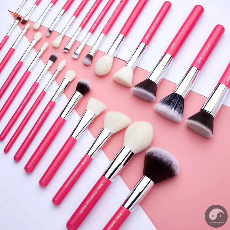 Perfect Makeup brushes set ,6- 25pcs Make up Brush Professional ,Natural-Synthetic Foundation Powder Blending Eyeshadow T195-Health Wisdom™