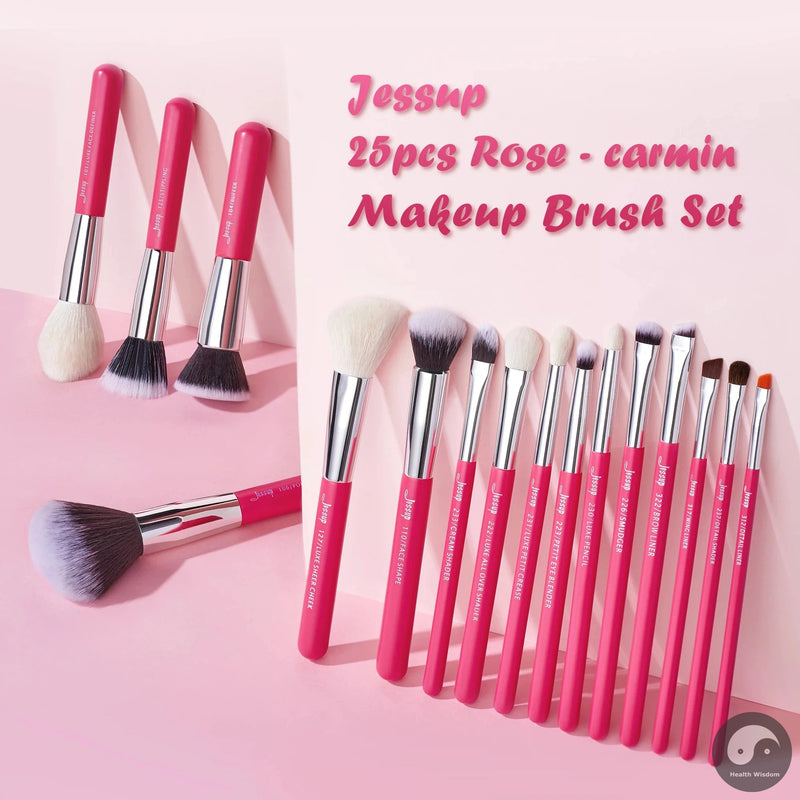 Perfect Makeup brushes set ,6- 25pcs Make up Brush Professional ,Natural-Synthetic Foundation Powder Blending Eyeshadow T195-Health Wisdom™