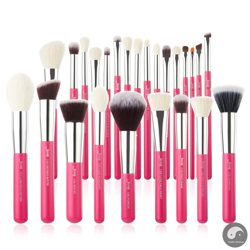 Perfect Makeup brushes set ,6- 25pcs Make up Brush Professional ,Natural-Synthetic Foundation Powder Blending Eyeshadow T195-Health Wisdom™