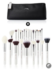 Perfect Makeup brushes set Pearl White/Silver Beauty Foundation Powder Eyeshadow Make up Brushes High quality 6pcs-25pcs-Health Wisdom™