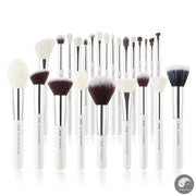 Perfect Makeup brushes set Pearl White/Silver Beauty Foundation Powder Eyeshadow Make up Brushes High quality 6pcs-25pcs-Health Wisdom™