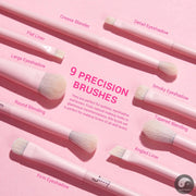 Perfect Pink Makeup Brushes Set 2-14pcs Make up Brushes Premium Vegan Foundation Blush Eyeshadow liner Powder Blending Brush,T495-Health Wisdom™