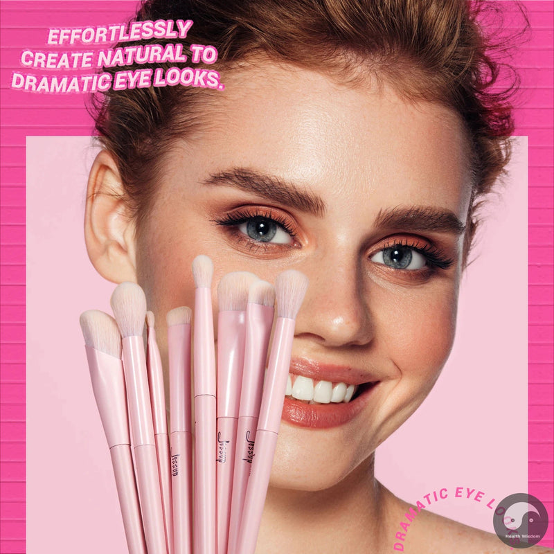 Perfect Pink Makeup Brushes Set 2-14pcs Make up Brushes Premium Vegan Foundation Blush Eyeshadow liner Powder Blending Brush,T495-Health Wisdom™