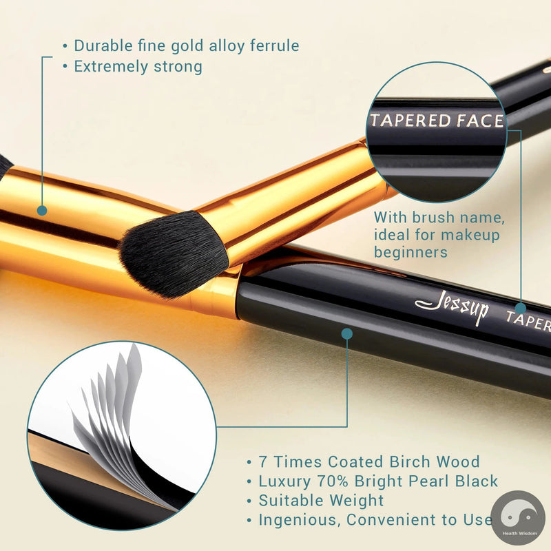 Perfect Pro Makeup Brushes Set Powder Foundation Eyeshadow Eyeliner Blending Lip Make Up Brush Beauty Cosmetics Tools, 15pcs T093-Health Wisdom™