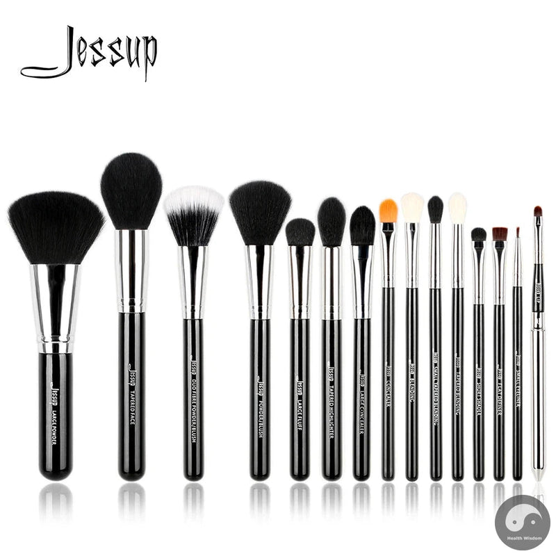 Perfect Pro Makeup Brushes Set Powder Foundation Eyeshadow Eyeliner Blending Lip Make Up Brush Beauty Cosmetics Tools, 15pcs T093-Health Wisdom™