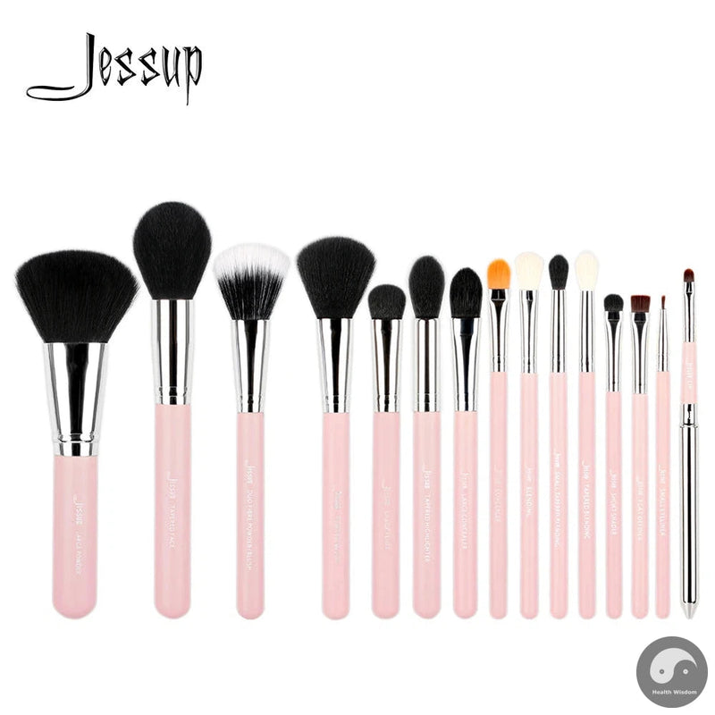 Perfect Pro Makeup Brushes Set Powder Foundation Eyeshadow Eyeliner Blending Lip Make Up Brush Beauty Cosmetics Tools, 15pcs T093-Health Wisdom™