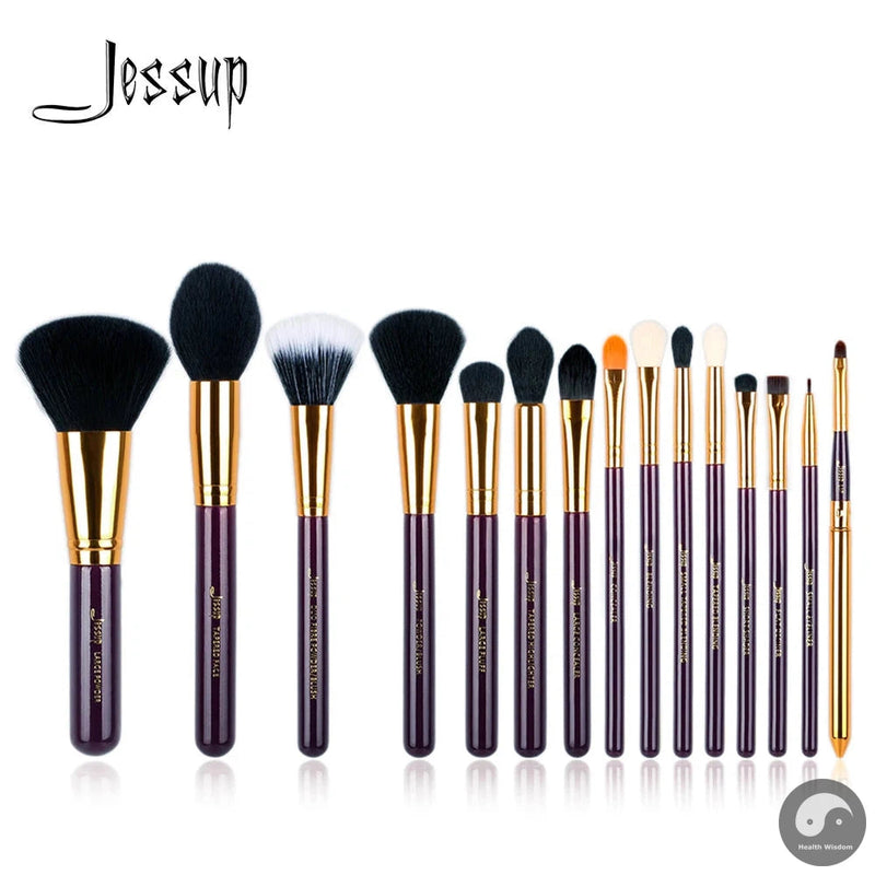 Perfect Pro Makeup Brushes Set Powder Foundation Eyeshadow Eyeliner Blending Lip Make Up Brush Beauty Cosmetics Tools, 15pcs T093-Health Wisdom™