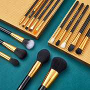 Perfect Pro Makeup Brushes Set Powder Foundation Eyeshadow Eyeliner Blending Lip Make Up Brush Beauty Cosmetics Tools, 15pcs T093-Health Wisdom™