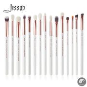 Perfect Professional Makeup Brushes Set 15pcs Make up Brush Pearl White/Silver Tools kit Eye Liner Shader natural-synthetic hair-Health Wisdom™