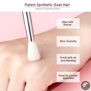Perfect Professional Makeup Brushes Set 15pcs Make up Brush Pearl White/Silver Tools kit Eye Liner Shader natural-synthetic hair-Health Wisdom™