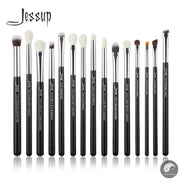 Perfect Professional Makeup Brushes Set 15pcs Make up Brush Pearl White/Silver Tools kit Eye Liner Shader natural-synthetic hair-Health Wisdom™
