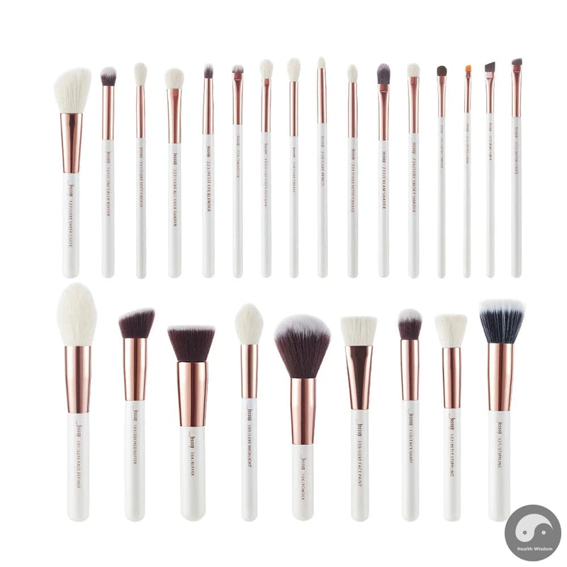 Perfect Professional Makeup Brushes Set 25pcs Natural-Synthetic Foundation Powder Eyeshadow Make up Brush Blushes Black T175-Health Wisdom™