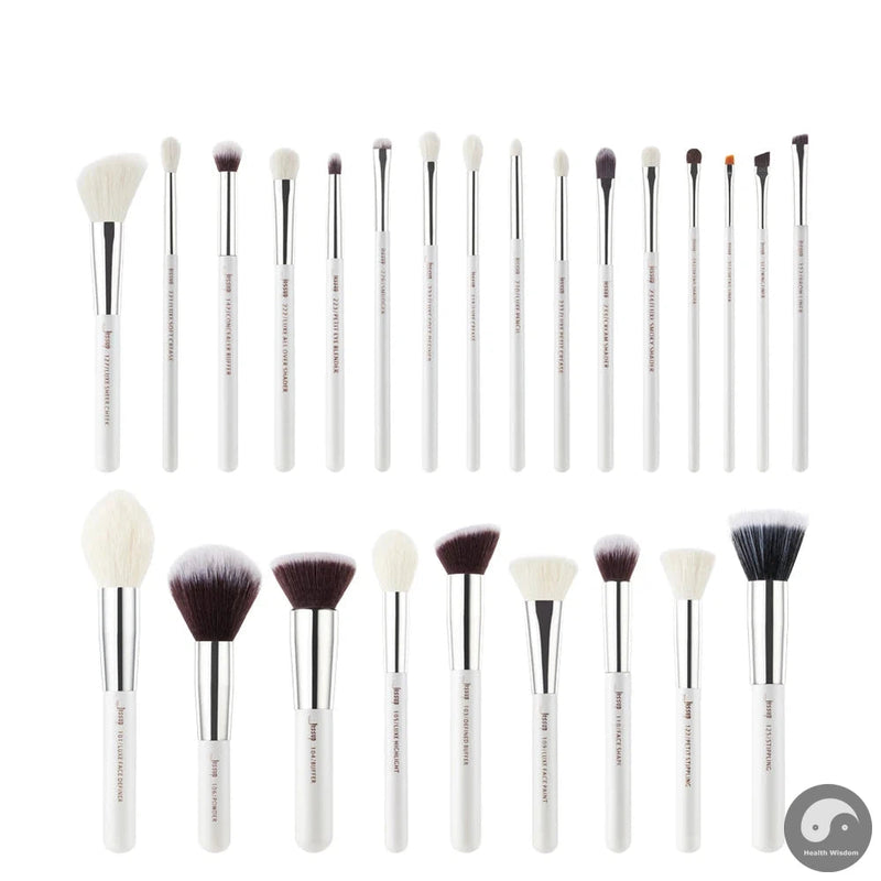 Perfect Professional Makeup Brushes Set 25pcs Natural-Synthetic Foundation Powder Eyeshadow Make up Brush Blushes Black T175-Health Wisdom™