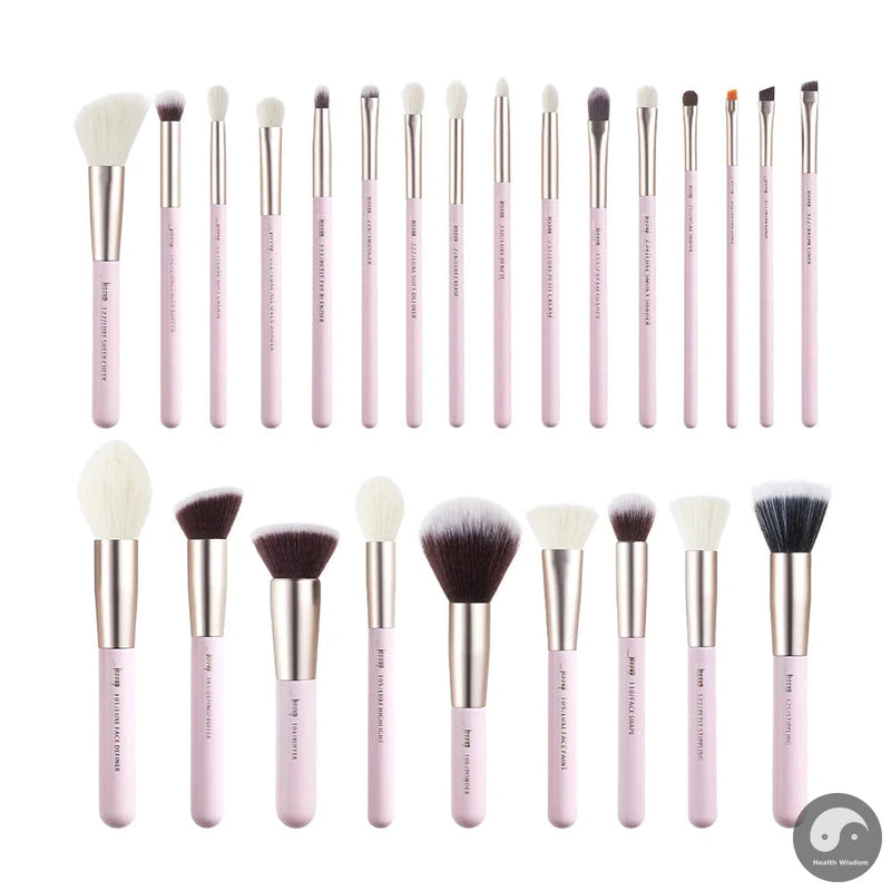 Perfect Professional Makeup Brushes Set 25pcs Natural-Synthetic Foundation Powder Eyeshadow Make up Brush Blushes Black T175-Health Wisdom™