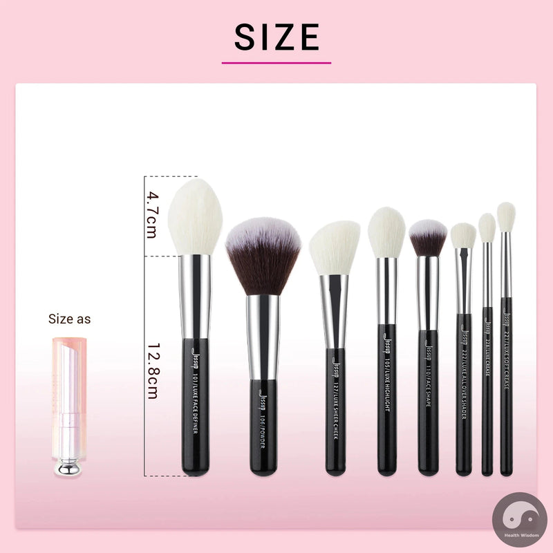 Perfect Professional Makeup Brushes Set 25pcs Natural-Synthetic Foundation Powder Eyeshadow Make up Brush Blushes Black T175-Health Wisdom™
