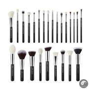 Perfect Professional Makeup Brushes Set 25pcs Natural-Synthetic Foundation Powder Eyeshadow Make up Brush Blushes Black T175-Health Wisdom™