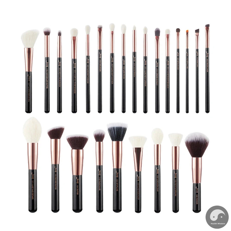Perfect Professional Makeup Brushes Set 25pcs Natural-Synthetic Foundation Powder Eyeshadow Make up Brush Blushes Black T175-Health Wisdom™
