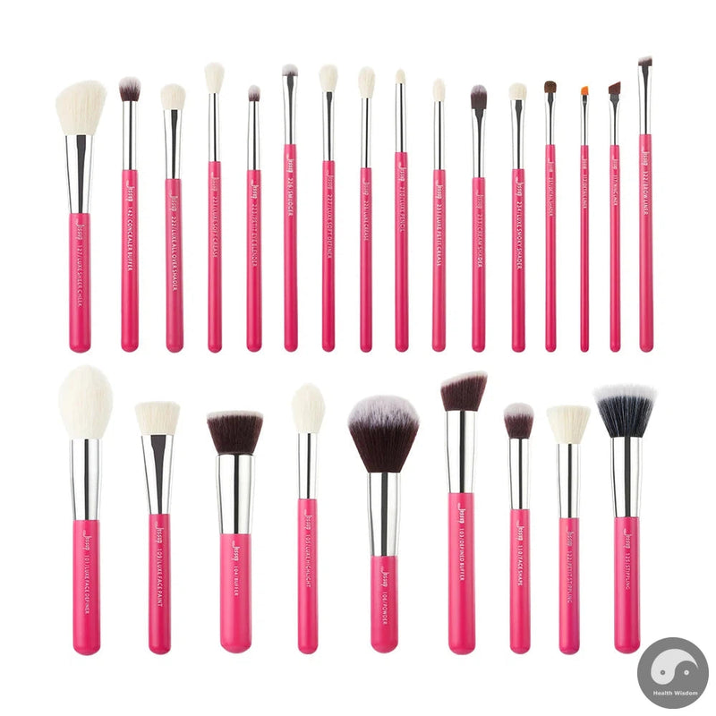 Perfect Professional Makeup Brushes Set 25pcs Natural-Synthetic Foundation Powder Eyeshadow Make up Brush Blushes Black T175-Health Wisdom™