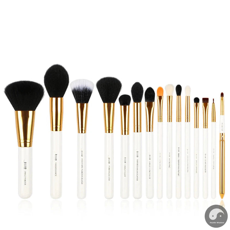 Perfect Professional Makeup Brushes Set Powder Foundation Eyeshadow Eyeliner Lip Brush Tool Kit Make Up Cosmetic Tools,15pcs T094-Health Wisdom™