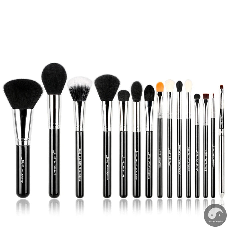 Perfect Professional Makeup Brushes Set Powder Foundation Eyeshadow Eyeliner Lip Brush Tool Kit Make Up Cosmetic Tools,15pcs T094-Health Wisdom™