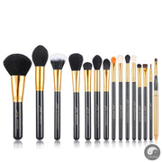 Perfect Professional Makeup Brushes Set Powder Foundation Eyeshadow Eyeliner Lip Brush Tool Kit Make Up Cosmetic Tools,15pcs T094-Health Wisdom™
