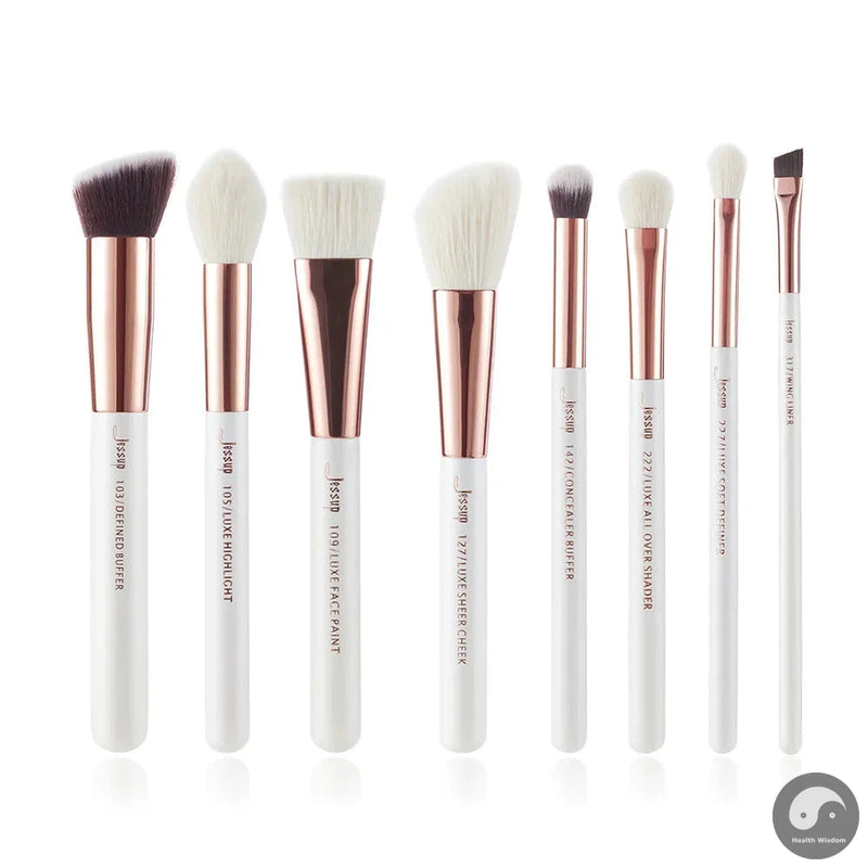 Perfect Professional Makeup brushes set ,6- 25pcs Makeup brush Natural Synthetic Foundation Powder Highlighter Pearl White T215-Health Wisdom™