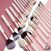 Perfect Professional Makeup brushes set ,6- 25pcs Makeup brush Natural Synthetic Foundation Powder Highlighter Pearl White T215-Health Wisdom™
