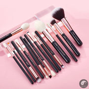 Perfect brushes 15pcs Professional Makeup Brushes Set Foundation Powder Make up brush Pencil natural-synthetic hair Rose Gold-Health Wisdom™