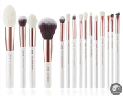 Perfect brushes 15pcs Professional Makeup Brushes Set Foundation Powder Make up brush Pencil natural-synthetic hair Rose Gold-Health Wisdom™