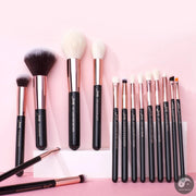 Perfect brushes 15pcs Professional Makeup Brushes Set Foundation Powder Make up brush Pencil natural-synthetic hair Rose Gold-Health Wisdom™