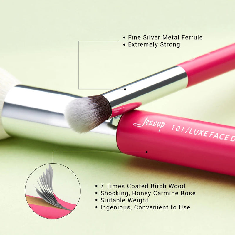 Perfect brushes 25pcs Professional Makeup Brushes Set Foundation Powder Blushes Precision Eyeshadow Eyeliner Eyebrow Rose-carmin-Health Wisdom™