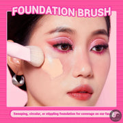 Pink Foundation Brushes Set T497 with 14pcs Makeup brushes T329-Health Wisdom™