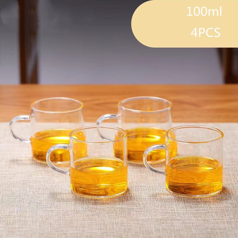 Portable Chinese Gongfu Tea Set Heat Resisting Borosilicate Glass Teapot Tea Tray Teacups Sets A Pot Of Four Cups Gift Bag-Health Wisdom™