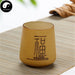 Pottery Ceramic Tea Cups 180ml*2pcs, Fortune Calligraphy