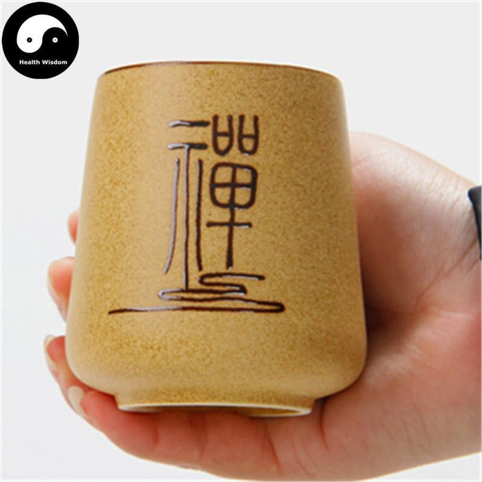 Pottery Ceramic Tea Cups 180ml*2pcs, Plain