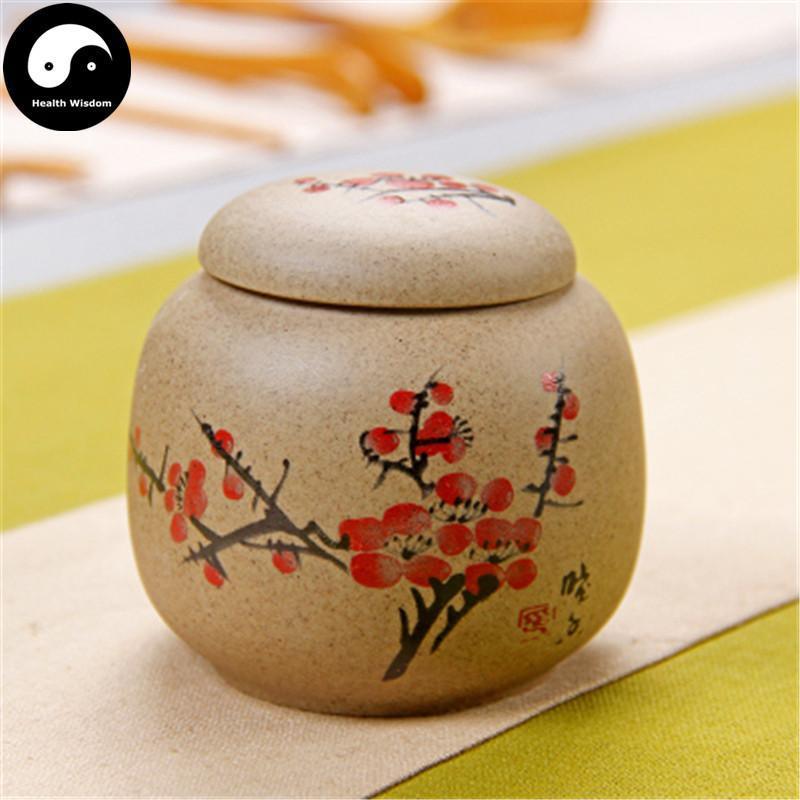 Pottery Loose Leaf Tea Storage 50g 茶叶罐 梅-Health Wisdom™