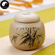 Pottery Loose Leaf Tea Storage 50g 茶叶罐 竹-Health Wisdom™