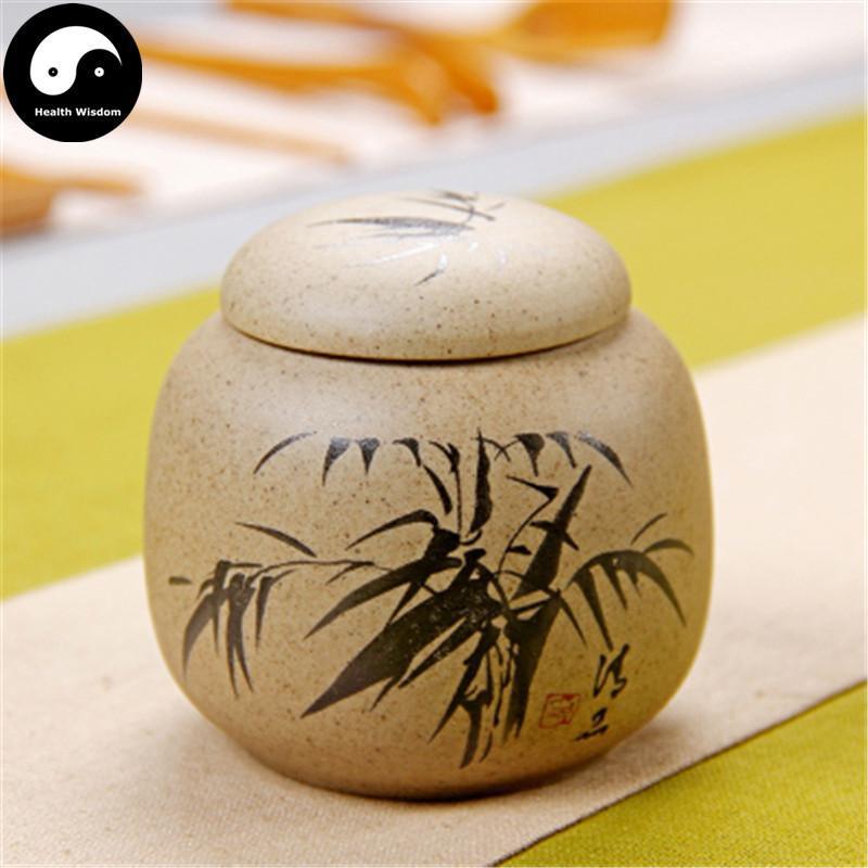 Pottery Loose Leaf Tea Storage 50g 茶叶罐 竹-Health Wisdom™