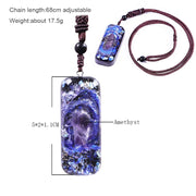 Powerful Orgone Pendant With Amethyst Energy Healing Necklace Amulet Jewelry Orgonite For Protection Balance Positive Energy-Health Wisdom™