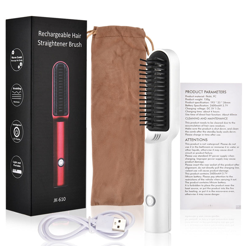 Professional Hair Comb Brush Beard Straightener Multifunctional Hair Straightening Comb Hair Straighten Heating Styling Tools-Health Wisdom™