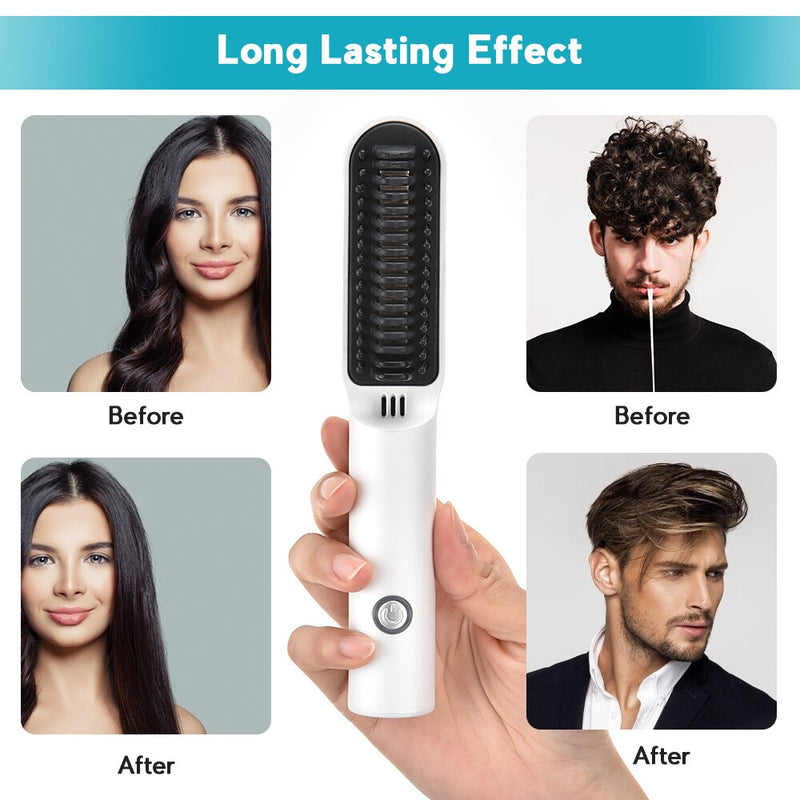 Professional Hair Comb Brush Beard Straightener Multifunctional Hair Straightening Comb Hair Straighten Heating Styling Tools-Health Wisdom™